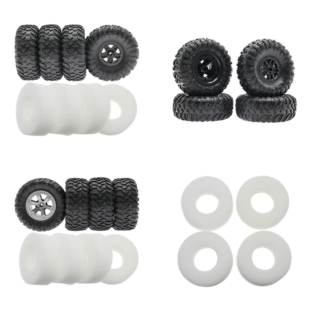 4Pcs RC Car Wheel Tires Set Replacements for MN90 MN91 MN99 MN99S Model Buggy Parts DIY Modified