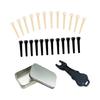 Universal Acoustic Guitar Bridge Pin Set Including Saddles and Metal Puller for Precise Fit and Optimal Sound Projection