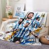 Lionel Messi Flannel Blanket, High quality Comfortable for All Seasons, Home Decor, Warmth and Comfort