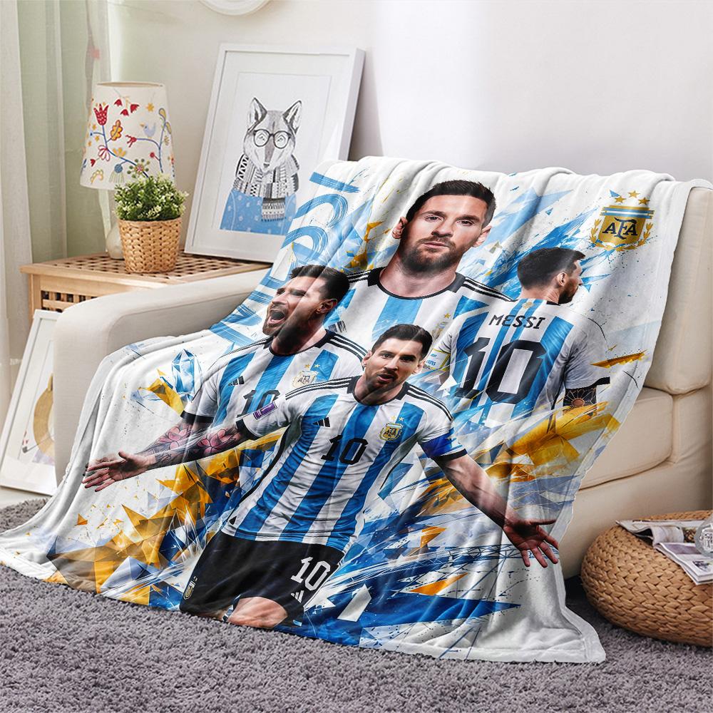 Lionel Messi Flannel Blanket, High quality Comfortable for All Seasons, Home Decor, Warmth and Comfort