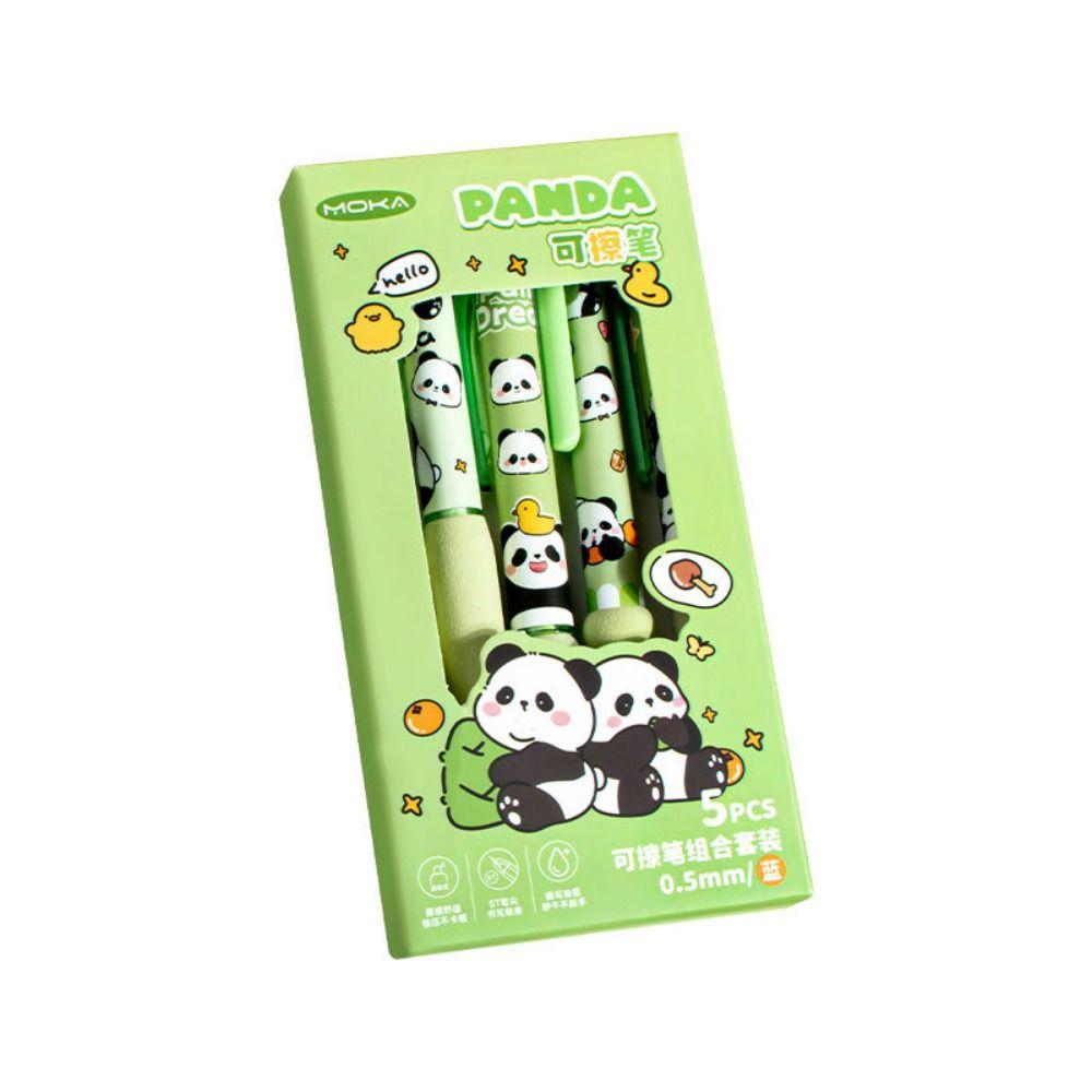 5pcs INS Erasable Pens 0.5mm Neutral Pen Creative Erasable Gel Pen  Writing Supplies