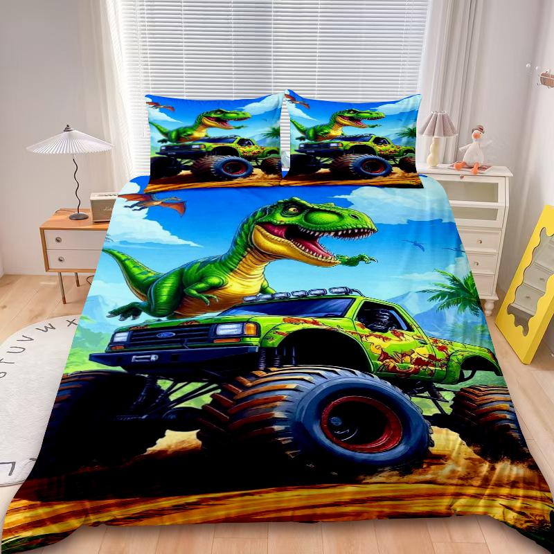 Teens Duvet Cover Mcqueen Car Cartoon Bedding Set Quilt Cover Cars Boy Gift With 2 Pillowcase Bedroom Decor