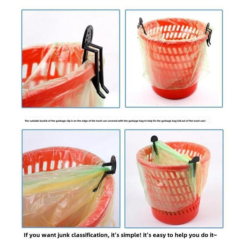 1/10/20Pcs Practical Plastic Garbage Bag Clip Fixed Waste Bin Bag Holder Rubbish Clip Trash Can Clamp Kitchen Bathroom Gadgets