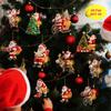 Acrylic Santa Claus Christmas Tree Ornament Keychain Gift