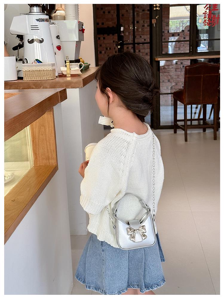 2024 Sweet Pink Bow Chain Crossbody Shoulder Bag for Women