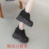 Fashion 11CM Air Mesh Sock Knitted Platform Wedge Flats Hollow Chunky Sneaker Breathable Comfy Women Sandals Slides Summer Shoes