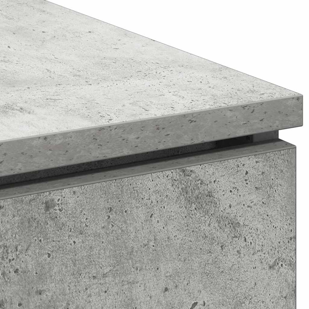 TV Stand 100 x 38 x 49 cm Concrete Grey Engineered Wood