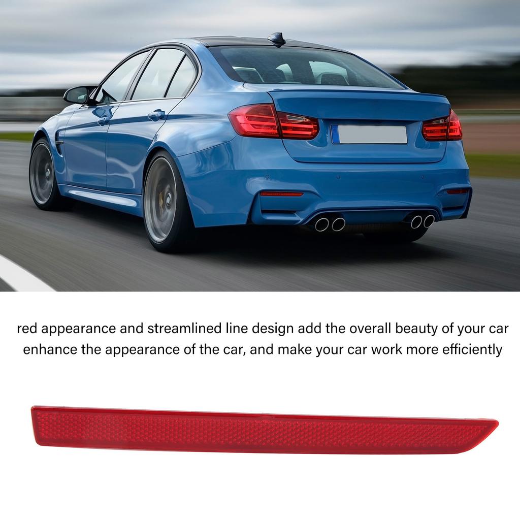 Rear Bumper Reflector Red Lens Improved Body Visibility Tail Marker Reflector for M4 Base Convertible 2 Door 2015 Left 63147848583