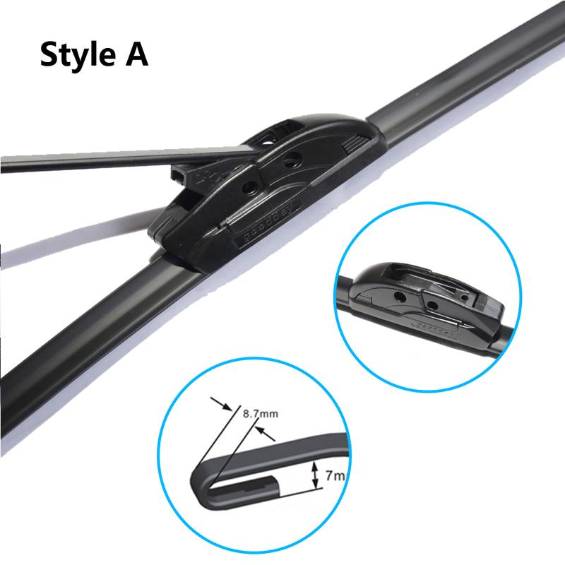 For Jeep Wrangler JK 2007~2017 Car Wiper Blades Front Window Windscreen Windshield Wipers Car Accessories 2008 2009 2015 2016