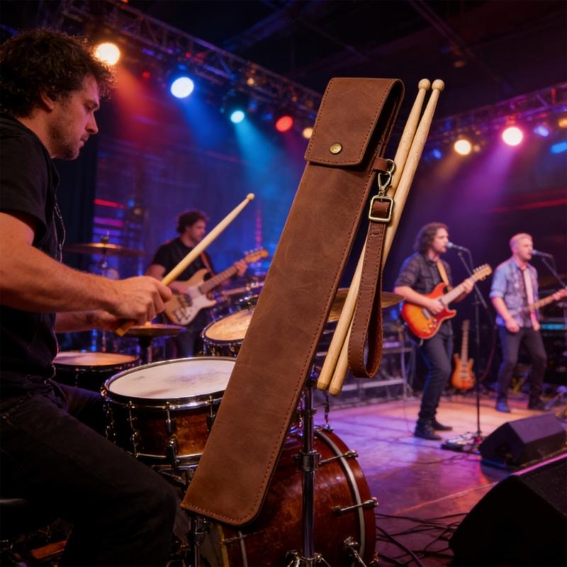Professional Drumstick Protection Case Prevent Scratches and Wear Featuring Portable Handle Suitable for Easy Transport