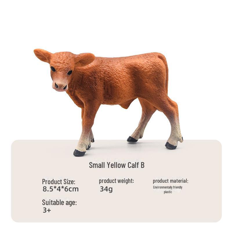 Creative Farm Cow Educational Toy - Small Animal Model for Children