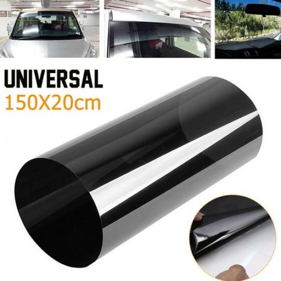 Sun Strip Visor Windshield Banner Long Vinyl Premium Lasting Black Decal