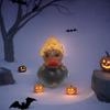 Funny Halloween Duck Ornament Statue Resin Animal Figurine Garden Miniatures  Party Props