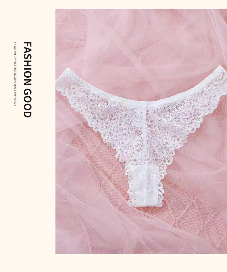 New European & American Sexy Lace See-through Ultra-thin Comfort Bra & Panty Lingerie Set
