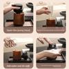 New Walnut Wood Grain Pump Bottle Refillable Portable Dispenser Bottle Cosmetic Containers Travel