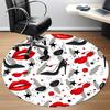 1pc Lipstick, High Heels Chair Carpet for Office, Non-slip, Soft and Durable Office Rug, Perfect for Office yy251227137