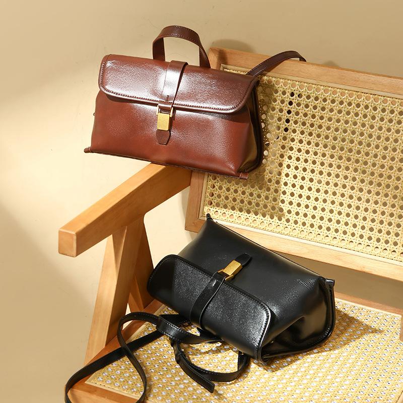 Geantă Messenger din Piele de Vacă de Grăunte Superior Geantă de Mână de Mare Capacitate pentru Femei Geantă Crossbody pentru Navetă