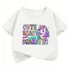 Kawaii Unicorn Shirt Design TShirt Printed T Shirt Girls Summer Clothes Short Sleeve Tops TShirts Cute Kids Clothing