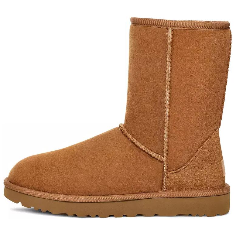 UGG Classic Short Fashion Round Toe Mid-Calf Snow Boots Women Boots Brown 10162230-CHE