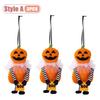 1-10PCS Halloween Hanging Decor Set Pumpkin Ghost Black Cat Skeleton Design for Home Wall Indoor Party Holiday Festival Decor