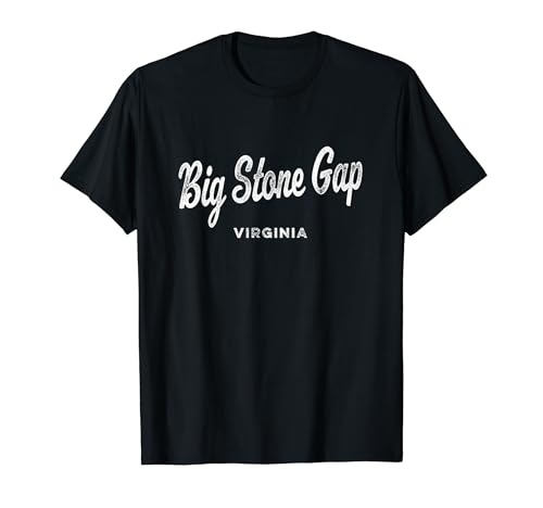 Big Stone Gap Virginia VA Vintage Athletic Sports Script T-Shirt