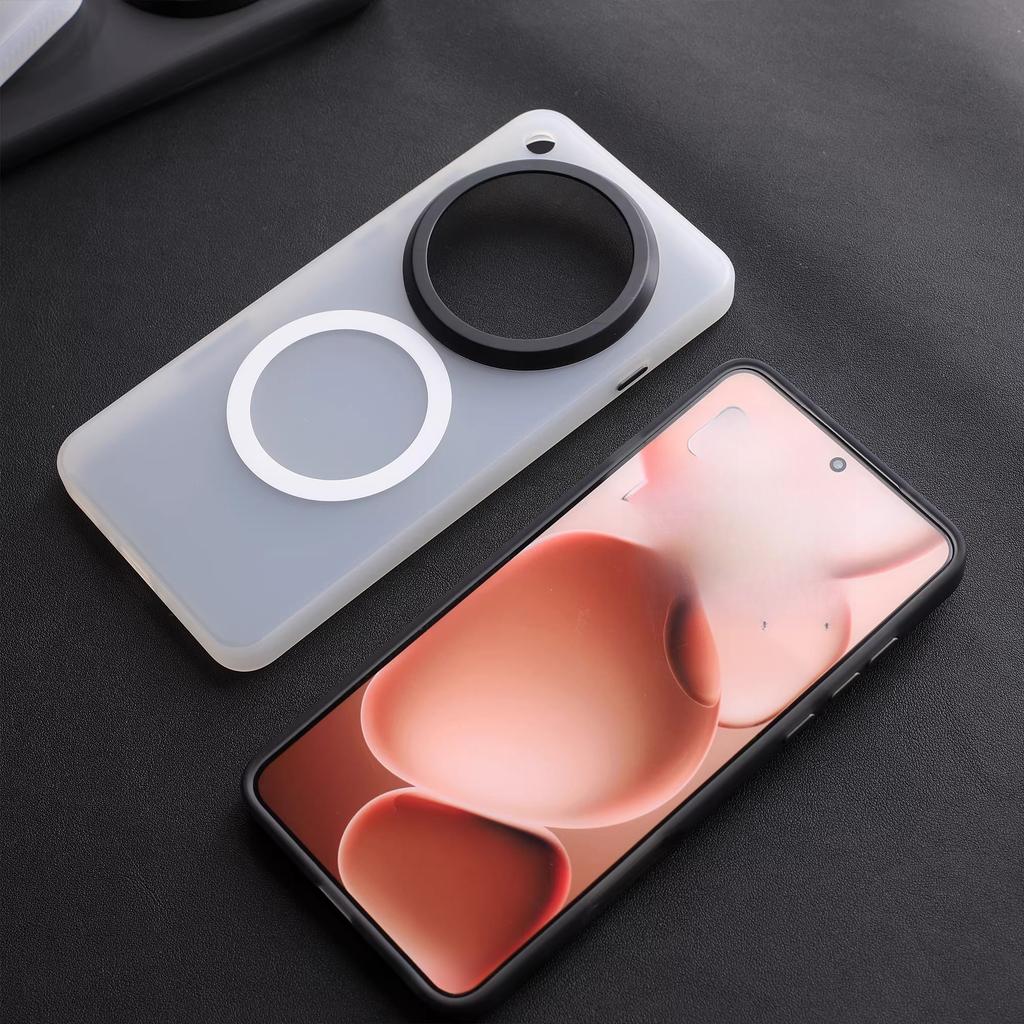Per Custodia OPPO Find X9 Ultra PC Duro Opaco Trasparente Lusso Sensazione di Pelle Magnetica Antiurto Copri Telefono Per Find X9 Ultra Guscio Paraurti