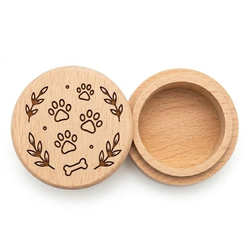 1 pièce Bois Brut Souvenir Pour Dents de Lait Cheveux & Souvenirs Boîte en Bois Fée des Dents Décoration de Maison Cadeau d'Anniversaire