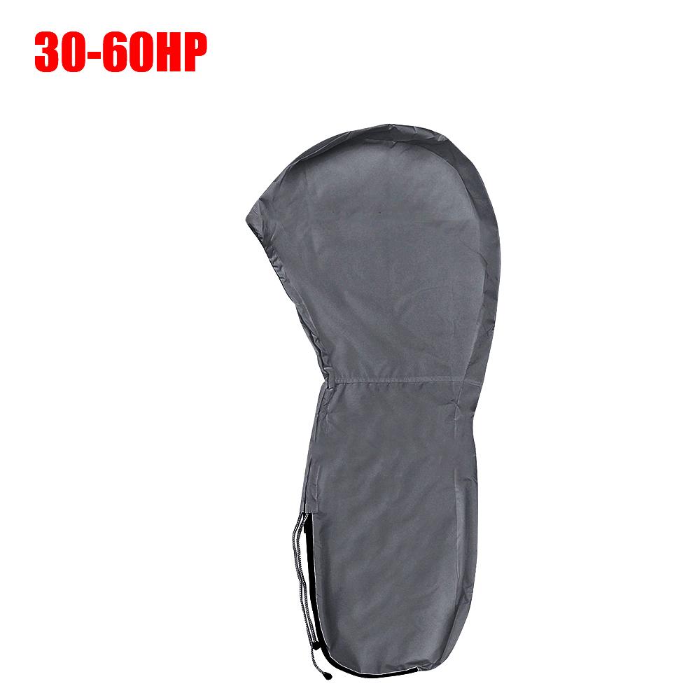 

30-150 л.с. солнцезащитный козырек от царапин для лодки, серый, полный чехол для подвесного двигателя, 420D, прочные водонепроницаемые чехлы для моторов