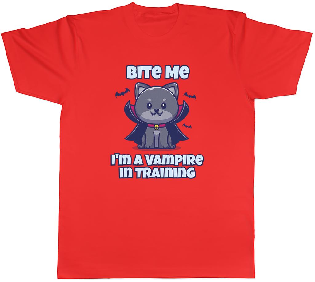 Bite Me Halloween Unisex T-Shirt Ich bin ein Vampir im Training Unisex Tee Geschenk