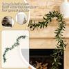 1.7M Simulated Olive Leaf Rattan Bedroom Wall Decoration, Faux Green Plant Scene, Vine Tabletop Partition
