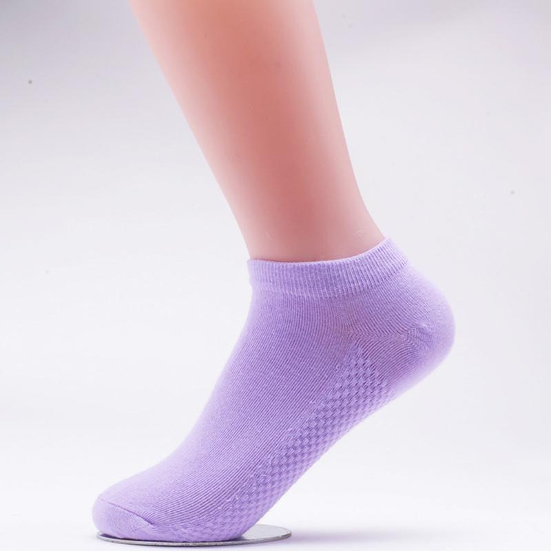 5 Pairs/lot Bamboo Fiber Socks Women Girls Candy Color Deodorant Cotton Short Socks Female Hosiery Low Tube Invisible Ankle Sock