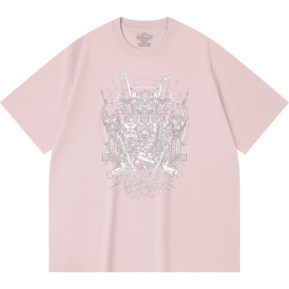 230 g/m² 100% Bavlna T-shirt Heavy Metal Rocková Kapela Tisk Populární Hudby Unisex Těžký Bavlněný T-shirt
