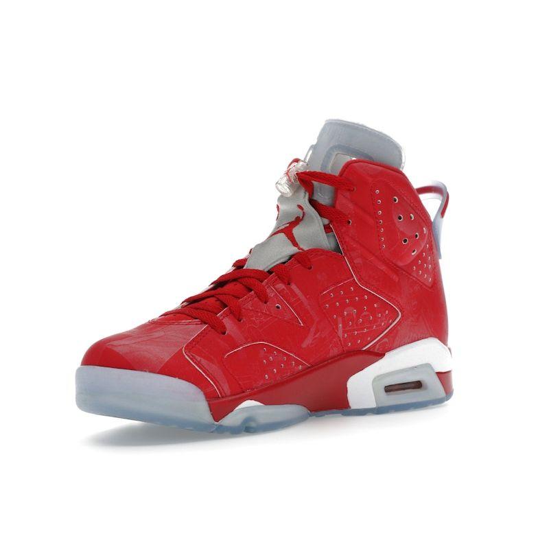 Air Jordan 6 Retro Slam Dunk Unisex Sneakers Red Varsity-Red Varsity-Red-White 717302-600