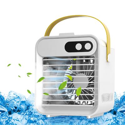 Air Conditioner Fan With Phone Holder Mirror Cooling Air Cooler Humidifier 180mL Space Cooler 3 Speeds USB Air Cooler