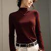 Women's Muscle Bottom Clothing Merino Wool Ankola Red Knitted Sweater Women's Warm Bottom Shirt Top Women's