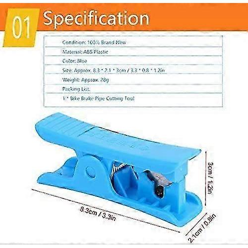 Bicycle Hose Cutter,Brake Hose Cutter,Mini Portable Oil Tube Cutter Bike Hose Disc Cutter Tool