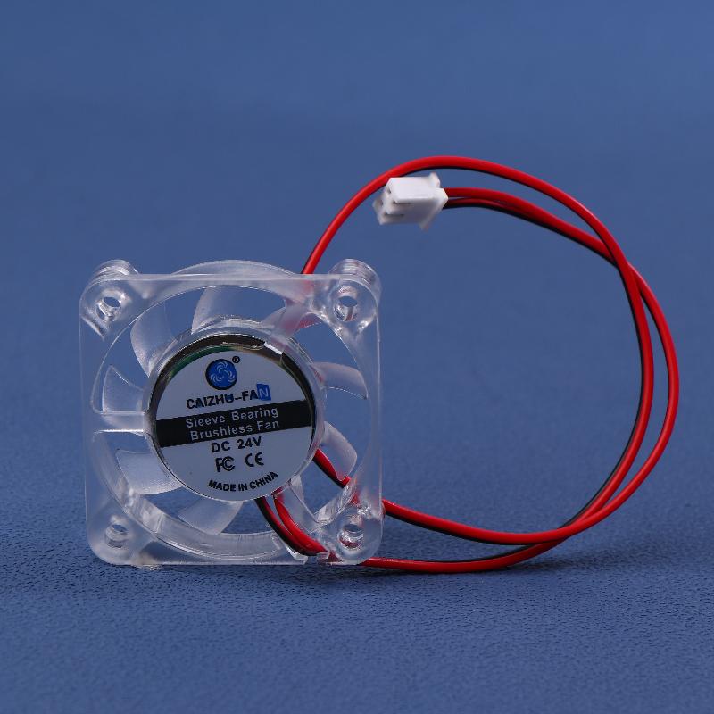 1 Piece Hydraulic Bearing Brushless 3D Printer Cooling Fan 4010 5/12/24V Transparent Cooling Fan For 3D Printer Dc 2Pin