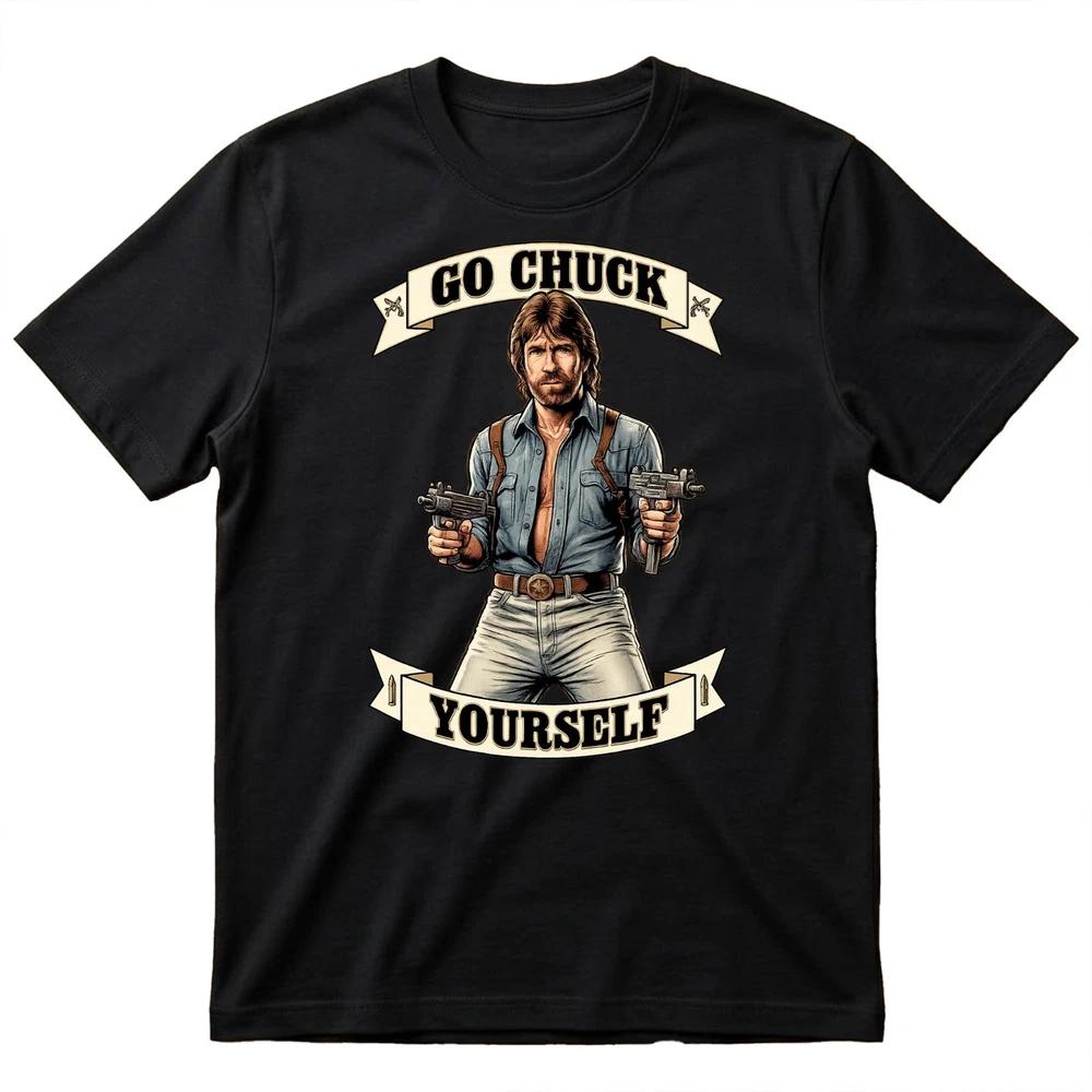 Chuck Norris Retro Vintage T Shirt Classic Action Star Appreciation Tee UK S