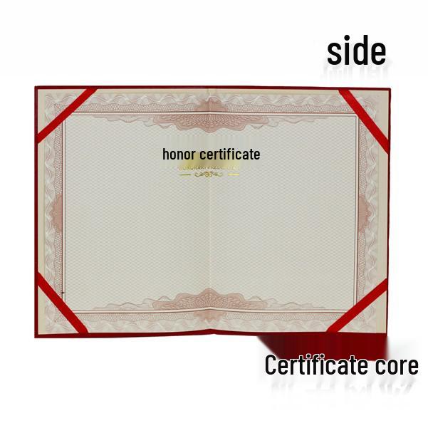 Luxury 12K Gold Stamped Cardboard Award & Honor Certificate