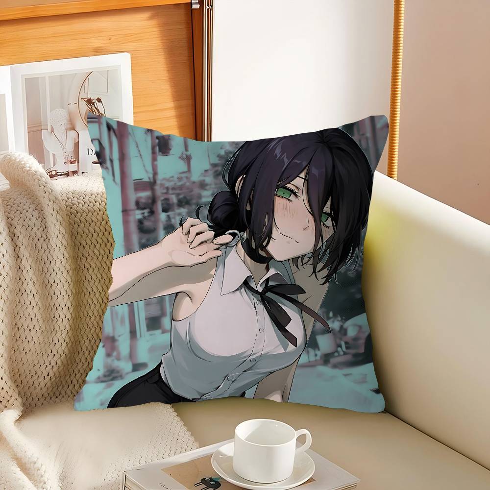 R-Reze Аниме Офисная Подушка Наволочка Автомобильная Подушка Чехол 45X45СМ Поясничная Наволочка Диванная Наволочка 12x12Inch