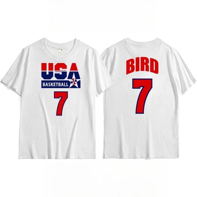 Us Mens Basketball Team Training Tshirt Top Retro Sporty Casual Shortsleeved Breathable Quickdrying Highquality Sportswear