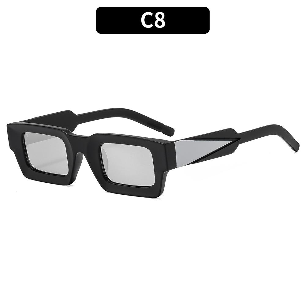 2026 New Fashion Small Frame Square Sunglasses UV400 Colorful Mirror Lens Rectangle Sun Glasses for Men Women
