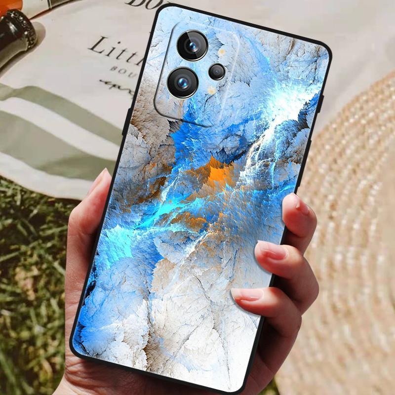 Funda para Realme GT2 Pro 5G TPU Parachoques Negro Silicona Protectora Funda para Realme GT 2 Pro Funda de Teléfono GT2 Pro 2PRO 2022 Capas