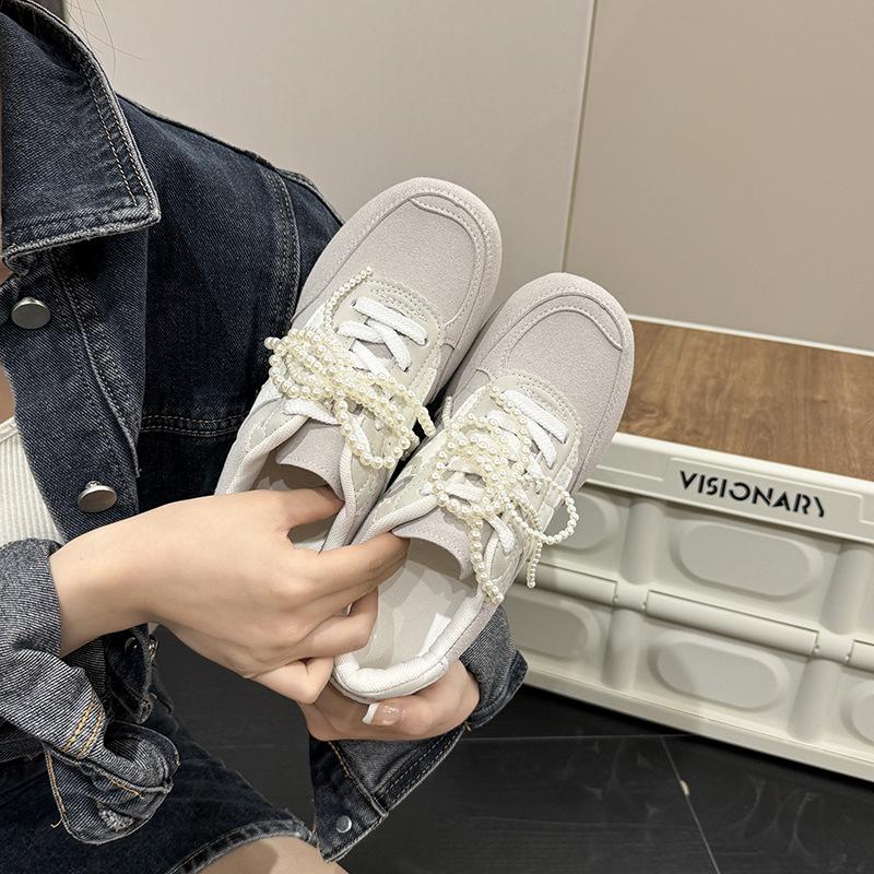 A9 Matte 2025 Spring New Korean Version Versatile Fashion Trend Casual Shoes Board Shoes German Training Shoes Women 1177-55~