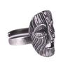 Adjustable Open Ring Men Women Vintage Skull Face Design Sterling Gothic Retro Jewelry Gift