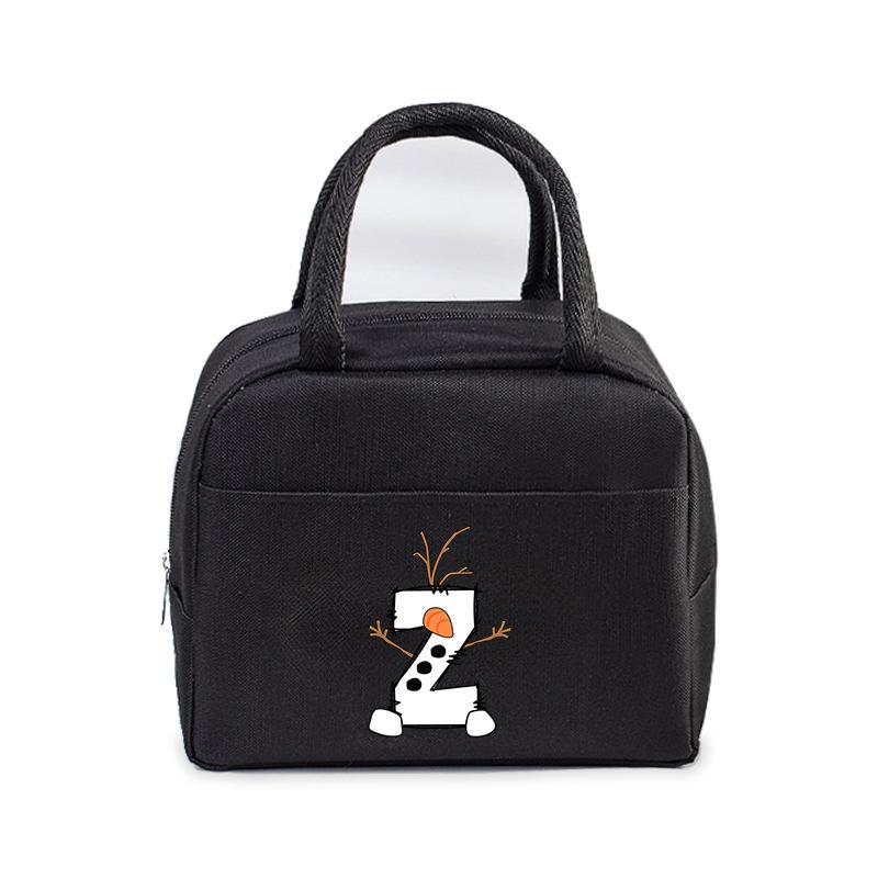 26 letter lunch box bag portable bento bag office worker student large lunch bag