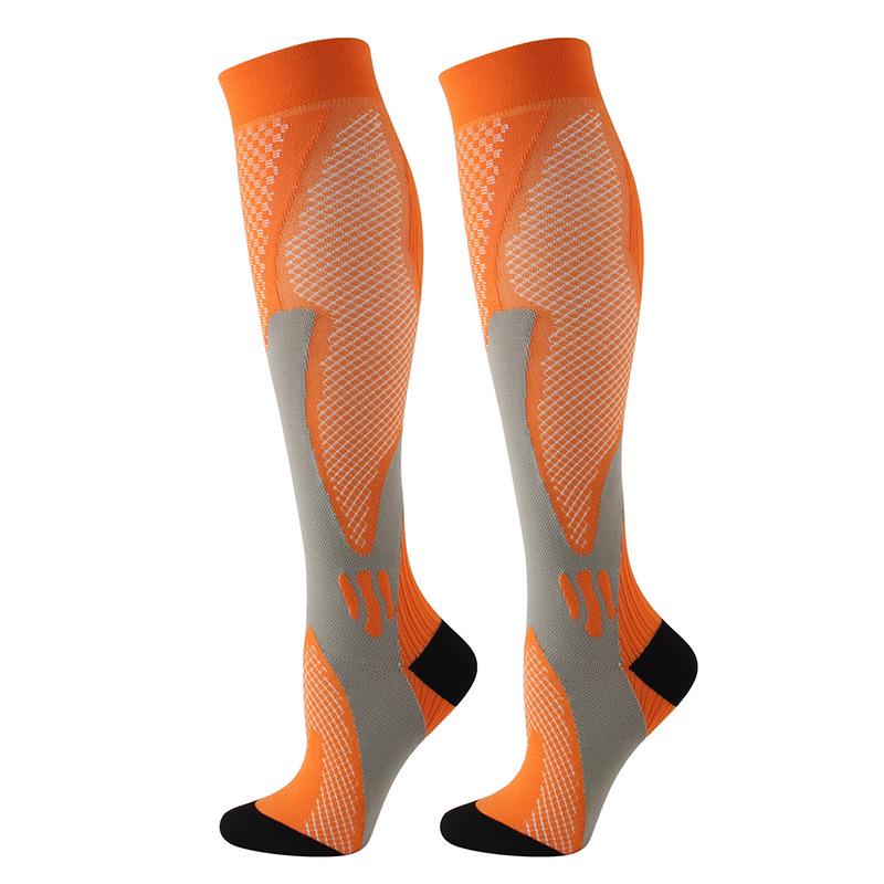 Breathable Non-slip Calf Compression Socks for Sports, Marathon, Aerobics, and Running