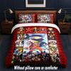 Naruto Design Bed Bedding Set 1 Duvet Cover + 2 Pillowcases Soft Breathable Household Bed Linens