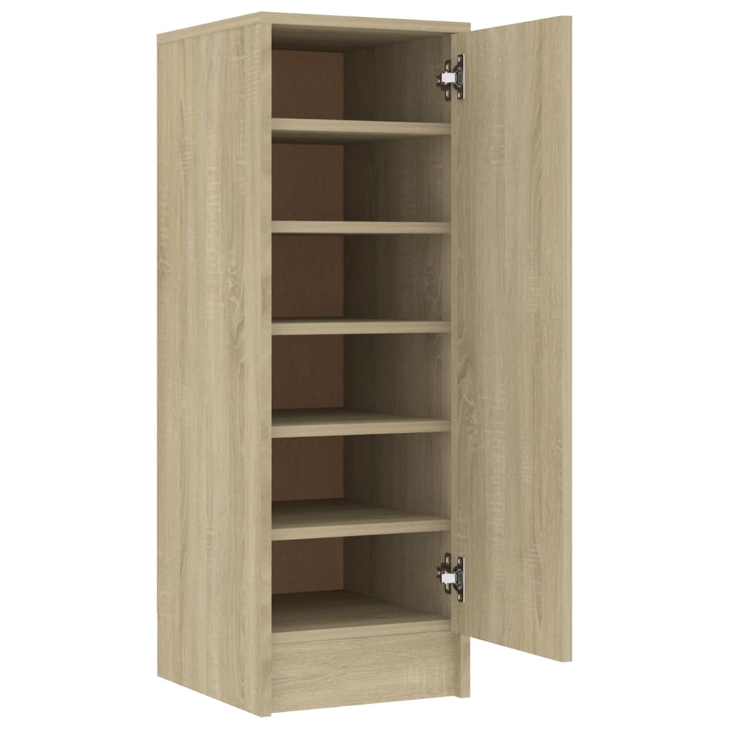 Schuhschrank Mit Tür Im Eingangsbereich, 6-stöckiger Stauschrank, Eckschrank Im Wohnzimmer, 31,5 X 35 X 92 Cm