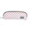 Pink Polka Dot Hand-Held Pencil Case - Stylish, High-Capacity, Creative Stationery Box for Students